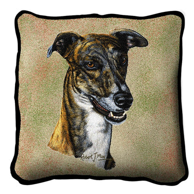 Greyhound Woven Throw Pillow