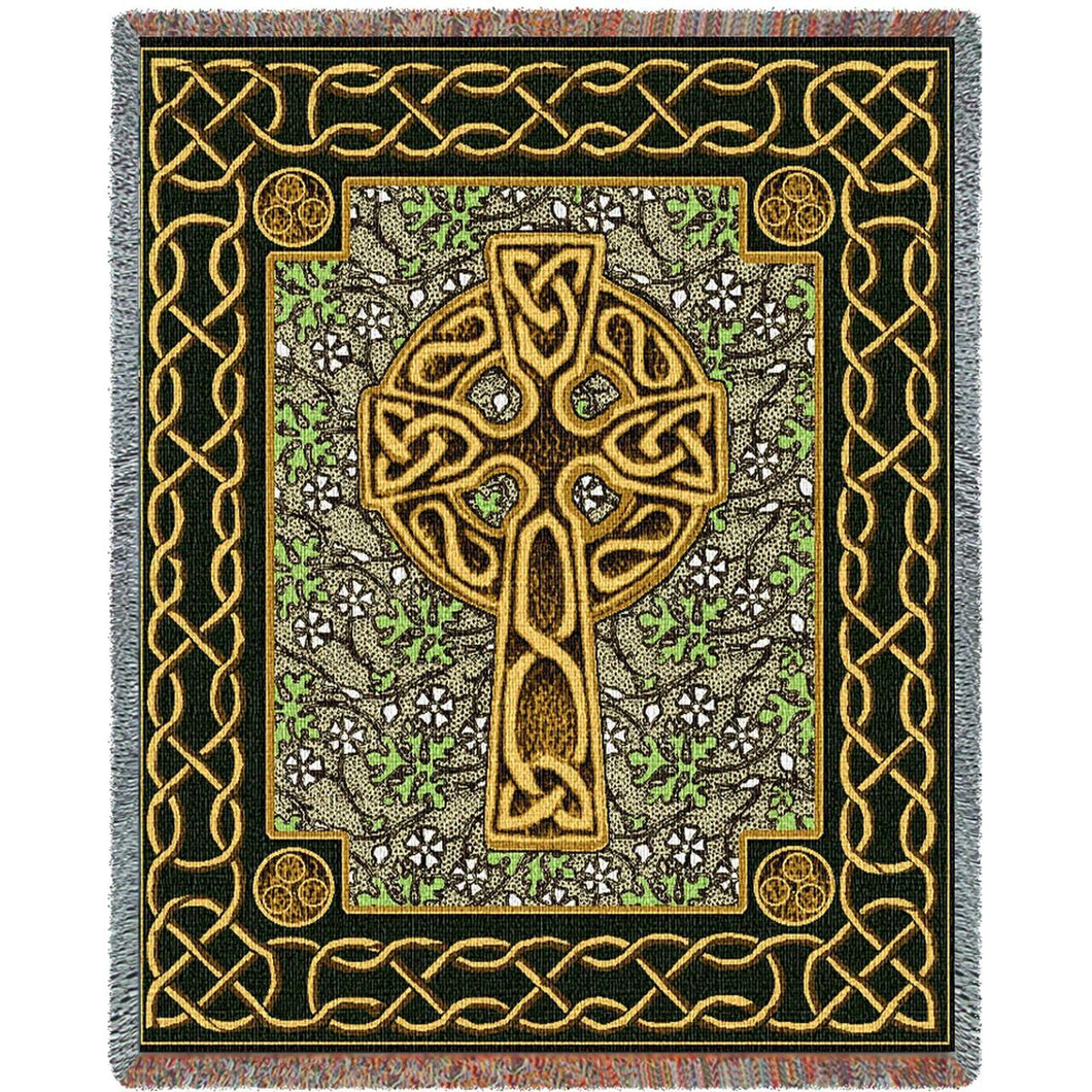 Celtic Cross Throw Blanket