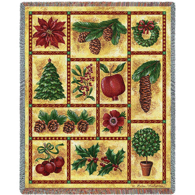 Images of Christmas Cotton Throw Blanket