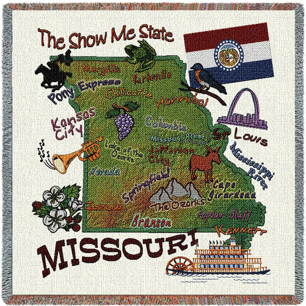 State of Missouri Cotton Lap Square