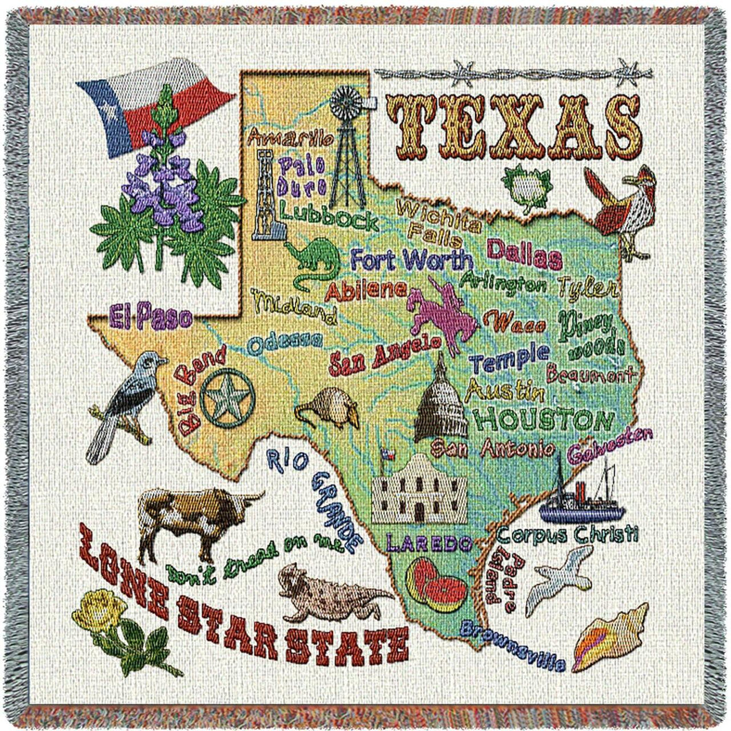 State of Texas Cotton Lap Square