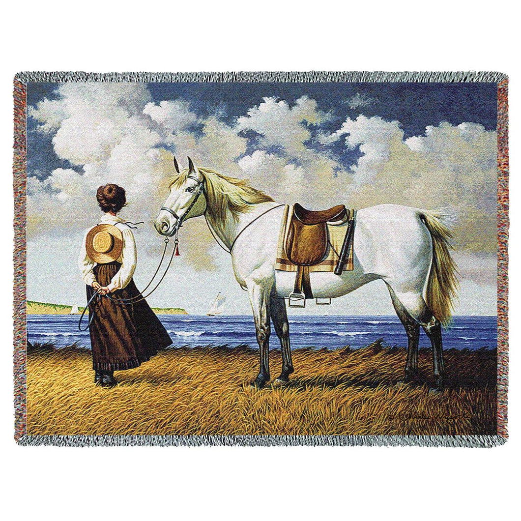 Sea Captain's Wife Abiding Cotton Throw Blanket