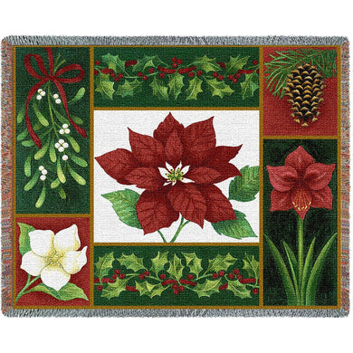 Christman Flora Cotton Throw Blanket