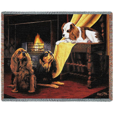 Cavalier King Charles Spaniel Cotton Throw Blanket