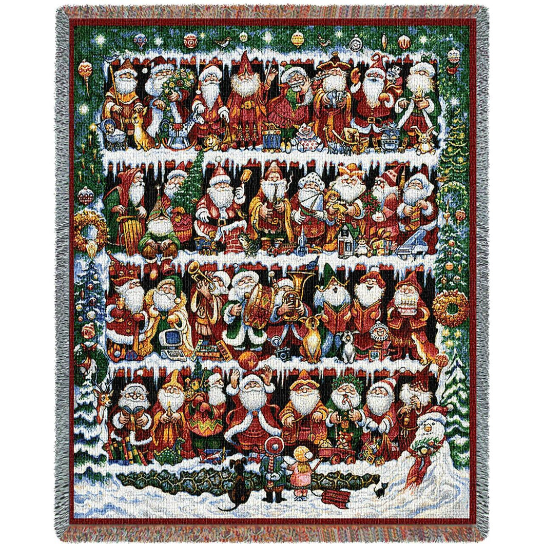 Will The Real Santa Clause Cotton Throw Blanket