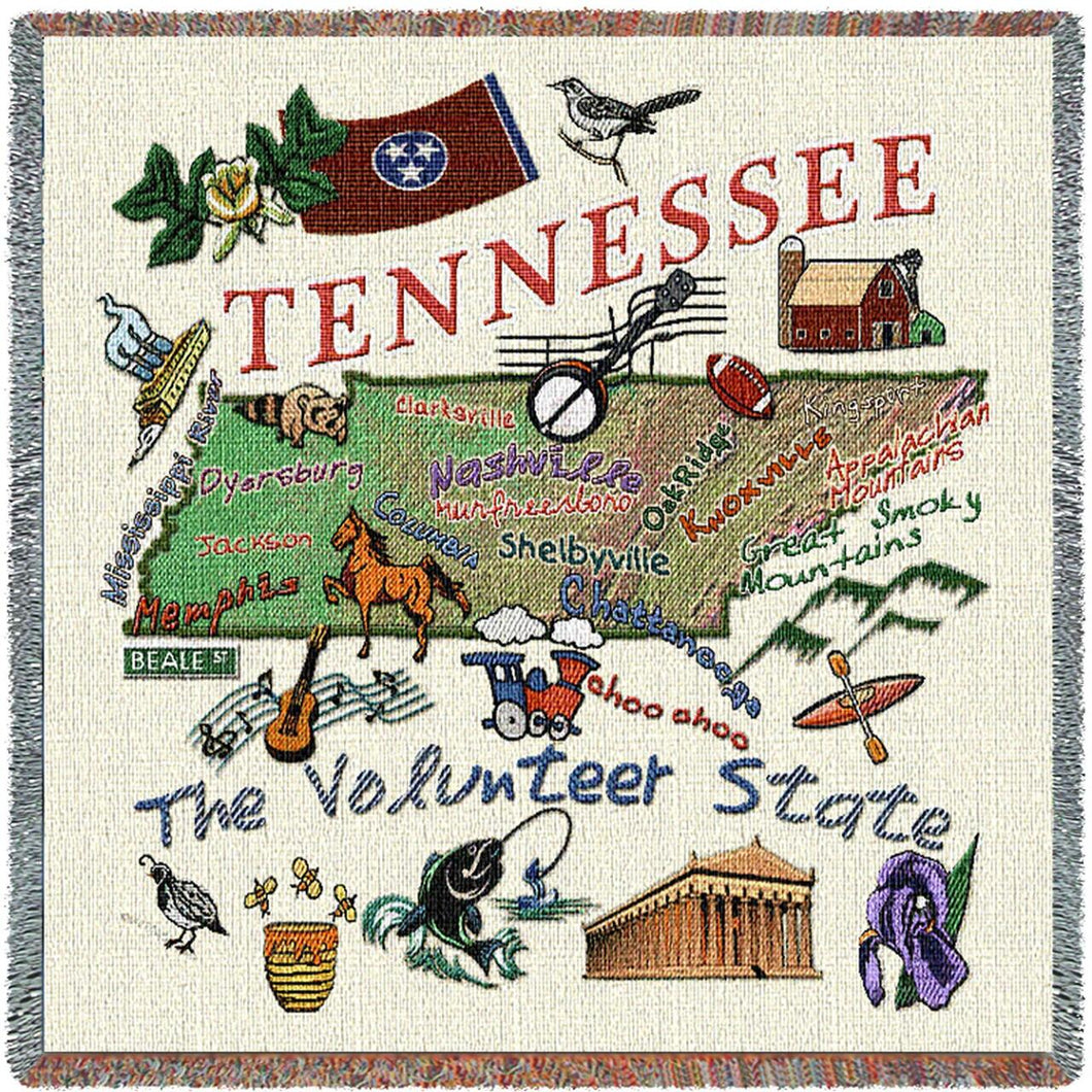 State of Tennessee Cotton Lap Square