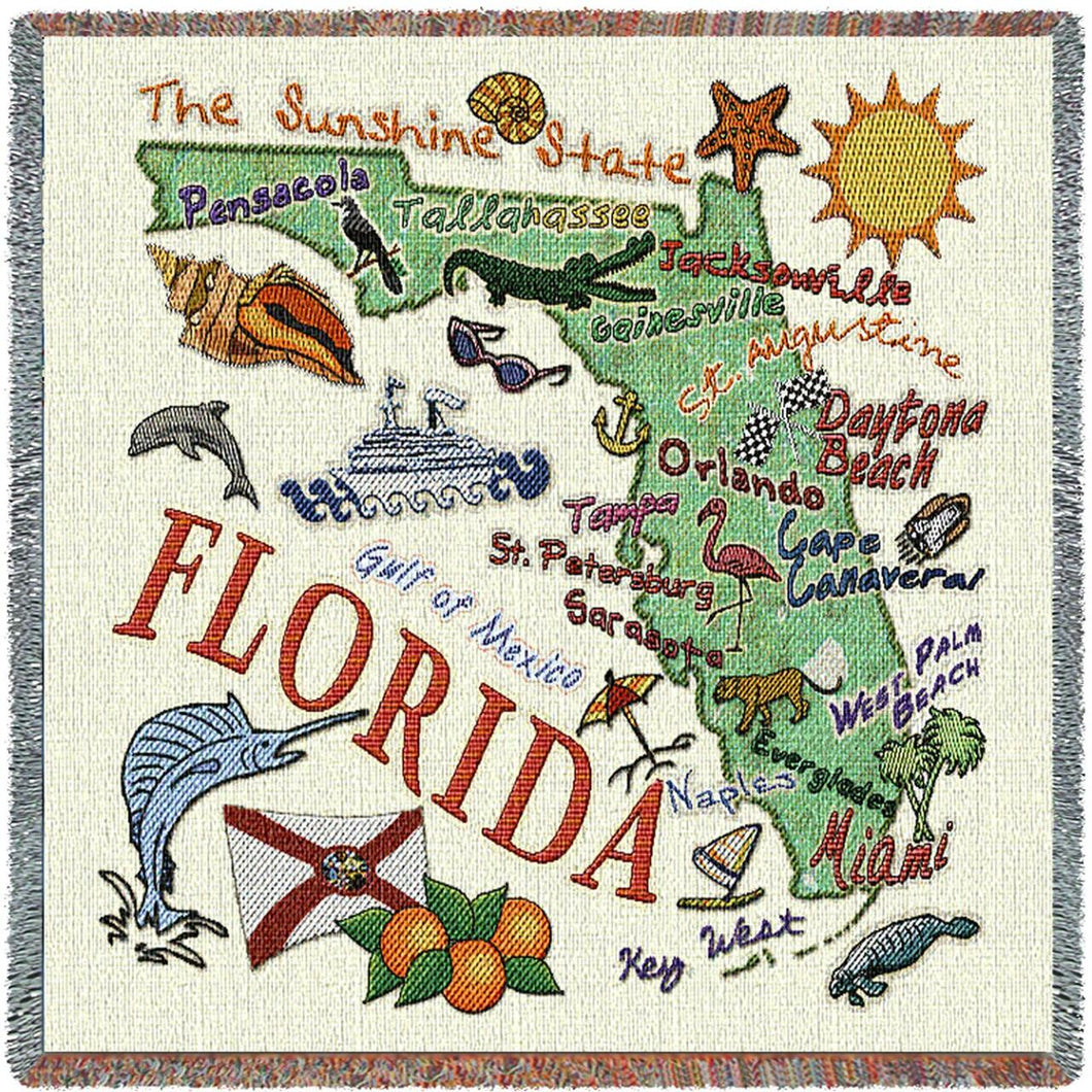 State of Florida Cotton Lap Square