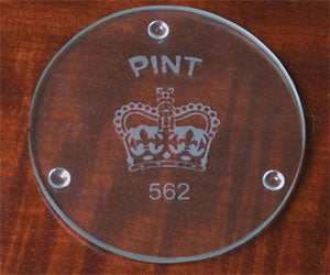 Royal Seal Glass Coasters - Set Of 12