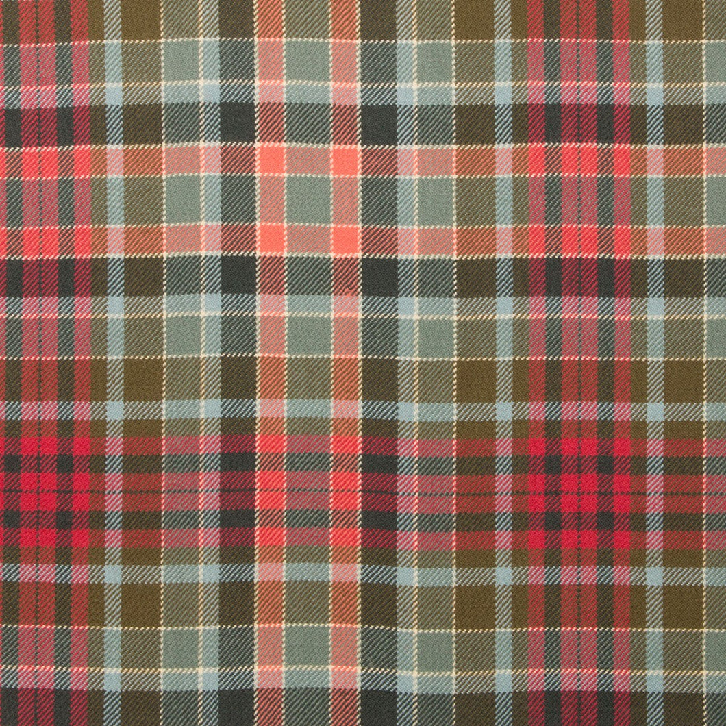 Gordon Red Weathered Light Weight Tartan Fabric