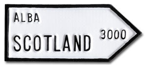Scotland Road Sign