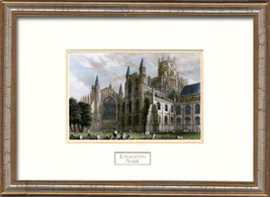 Ely Cathedral Framed Engraving