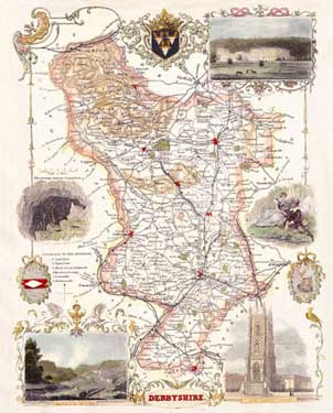 Derbyshire Map Poster