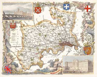 Middlesex Map Poster