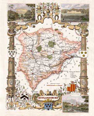 Rutlandshire Map Poster