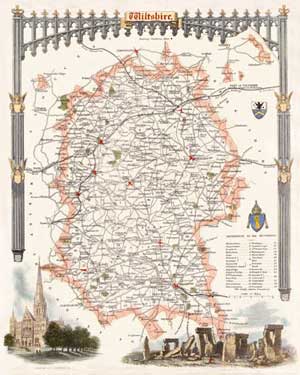 Wiltshire Map Poster
