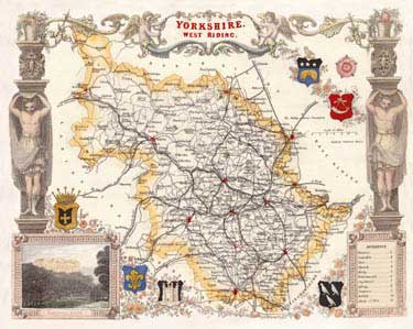 West Yorkshire Map Poster