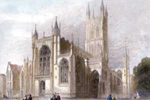 Gloucester Cathedral Engraving