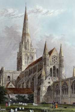 Chichester Cathedral Engraving