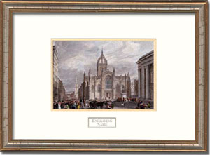 ST. Giles Cathedral Framed Engraving