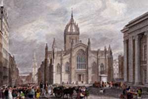 ST. Giles Cathedral Engraving