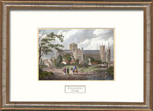 Peterborough Cathedral Cambridgeshire Framed Engraving