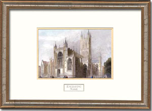 Gloucester Cathedral Framed Engraving