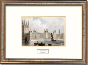 Houses Of Parliament London Framed Engraving