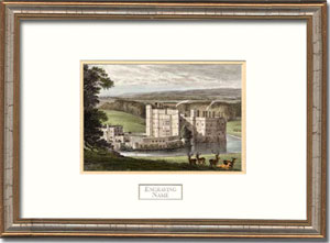 Leeds Castle Kent Framed Engraving