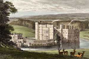 Leeds Castle Kent Engraving