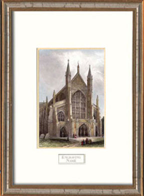 Winchester Cathedral Hampshire Framed Engraving