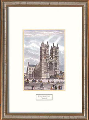 Westminster Abbey London Framed Engraving