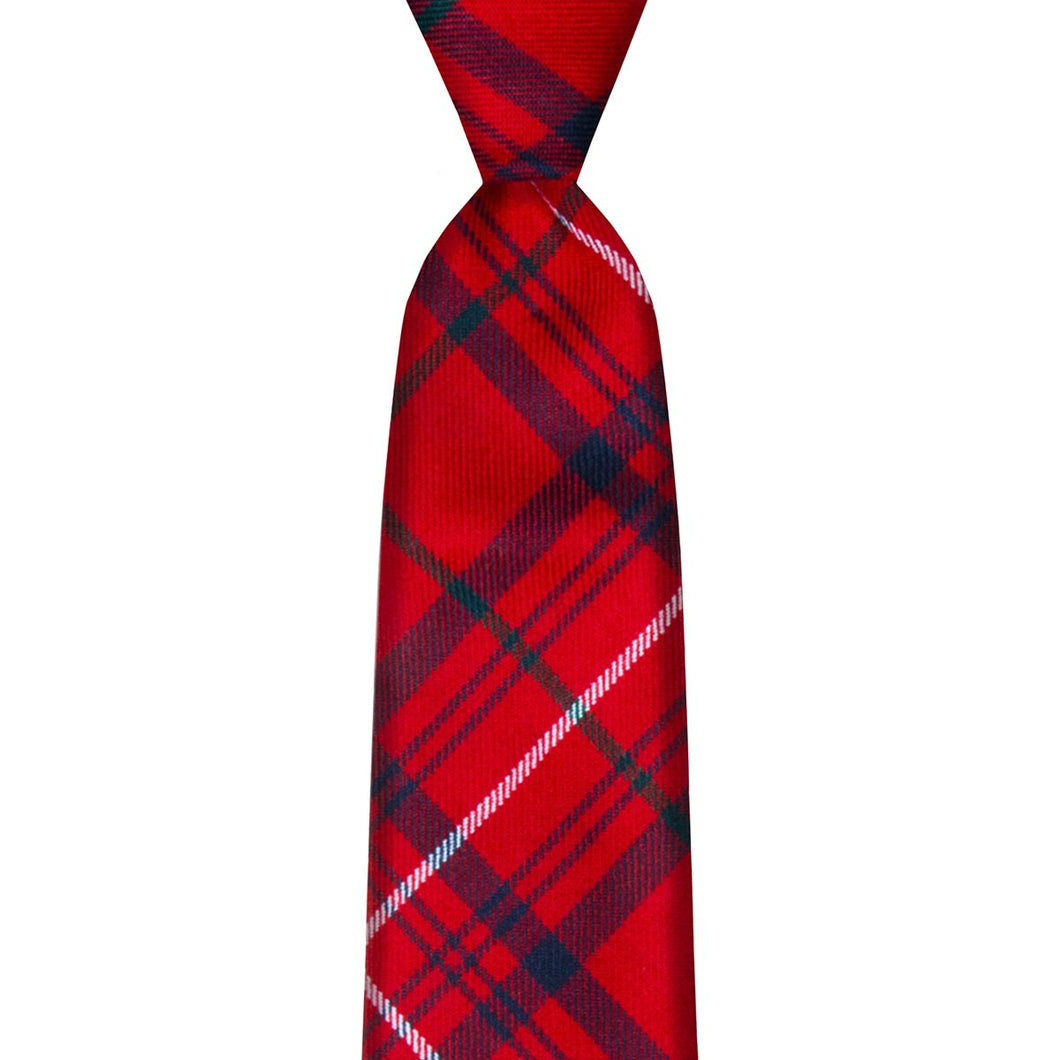 Rose Red Modern Tartan Tie
